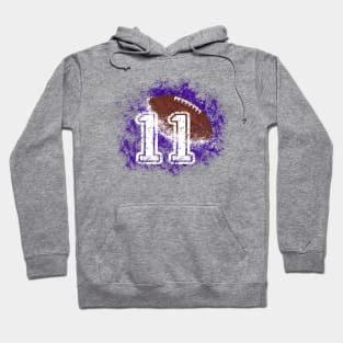 Number Eleven Football Jersey Hoodie